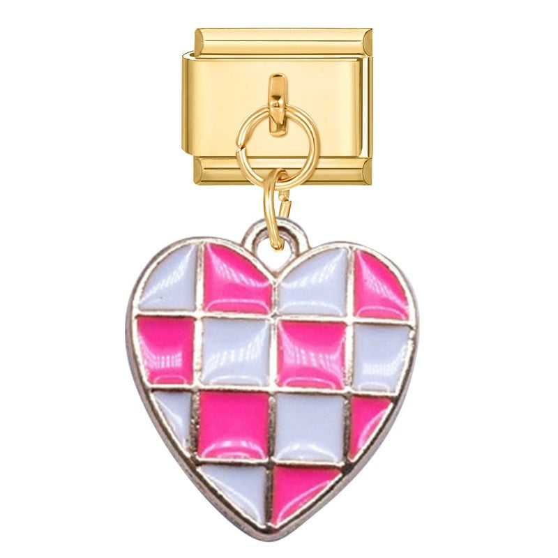 Wholesale 9mm Italian Charm Starter Bracelets DIY Pendant Single Section Creative Stainless Steel Composable Bracelet