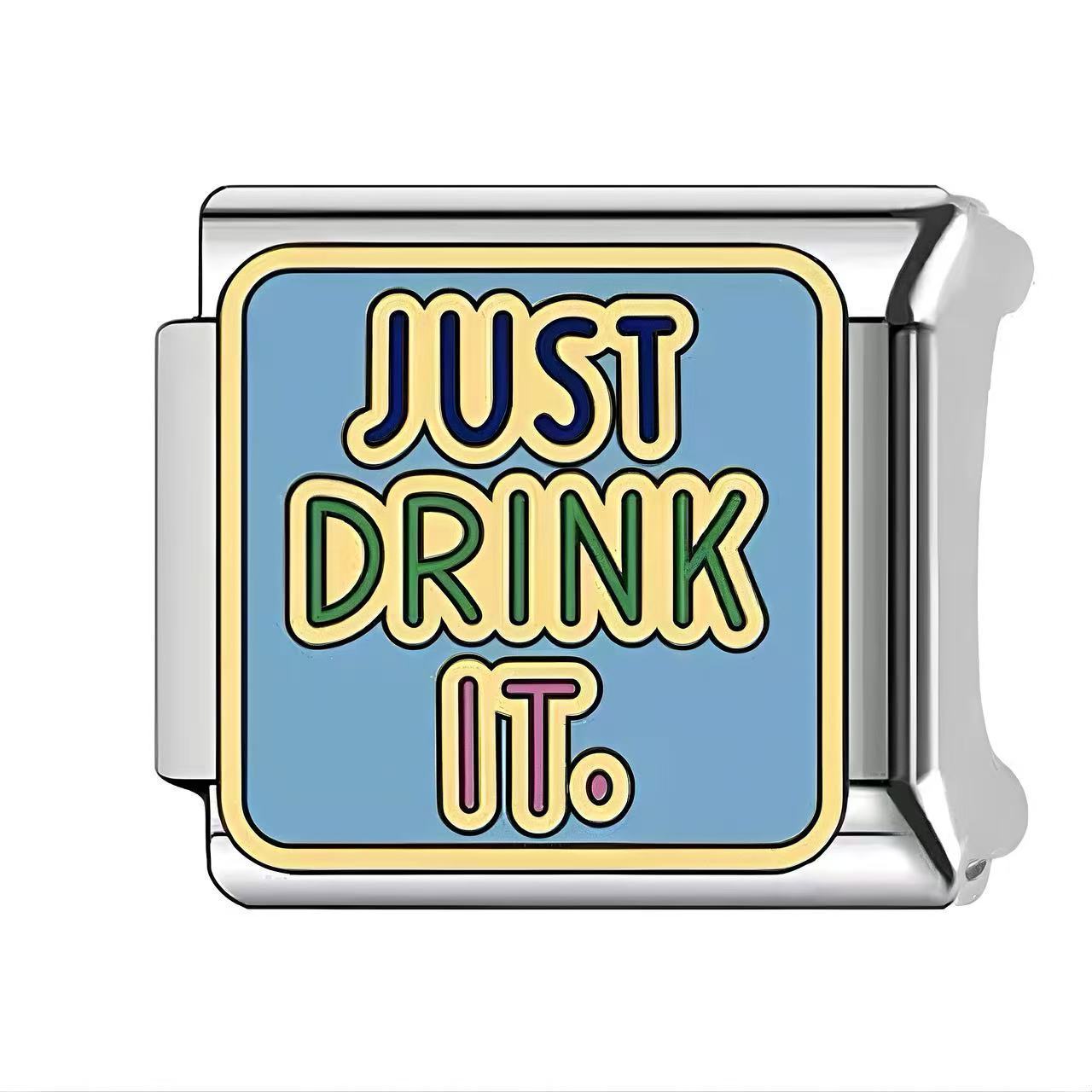 Wholesale Italian Charm Bracelet 9mm DIY English Pattern  Creative Stainless Steel Composable Bracelet