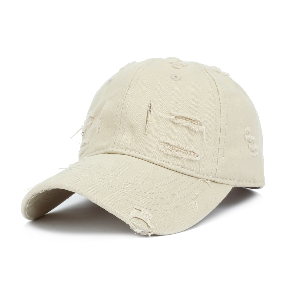 Wholesale Vintage Ripped Striped Cotton Baseball Cap ACC-HT-RongZhao025