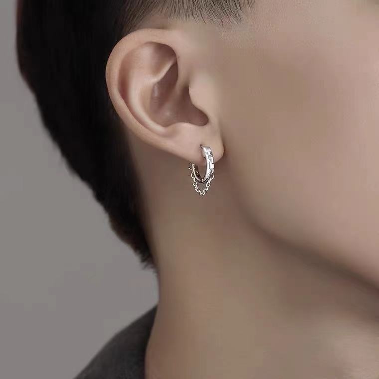 Wholesale S925 Sterling Silver Earrings  Single Ear Buckle