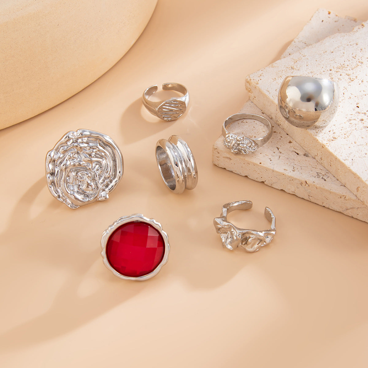 Wholesale Acrylic diamond ring set