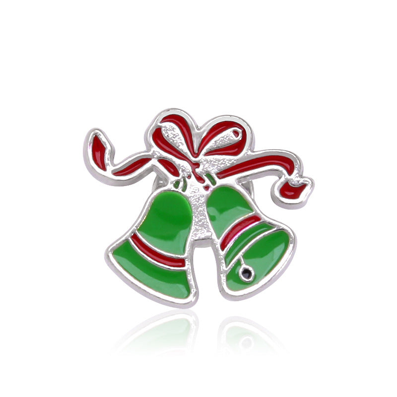 Wholesale Cartoon Cute Christmas Alloy Oil Drop Brooch ACC-BCH-BinLi001