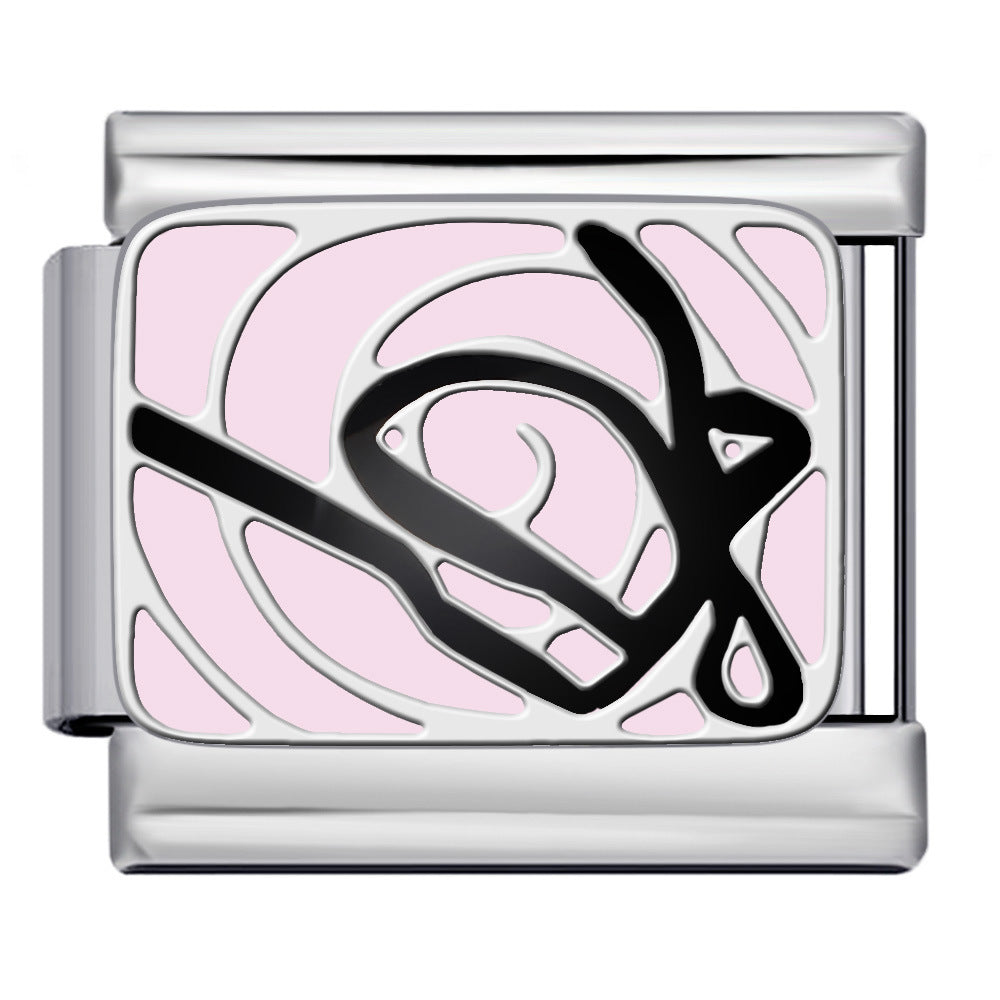 Wholesale  Italian Charm Bracelet 9mm DIY Welded Oil DripCreative Stainless Steel Composable Bracelet