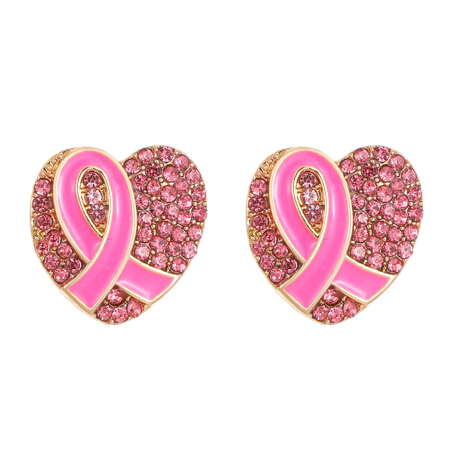 Wholesale Valentine's Day love earrings women's diamond heart shaped earrings