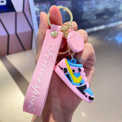 Wholesale Silicone Basketball Schoolbag Jersey Keychains Creative Keychain ACC-KC-Gongz012