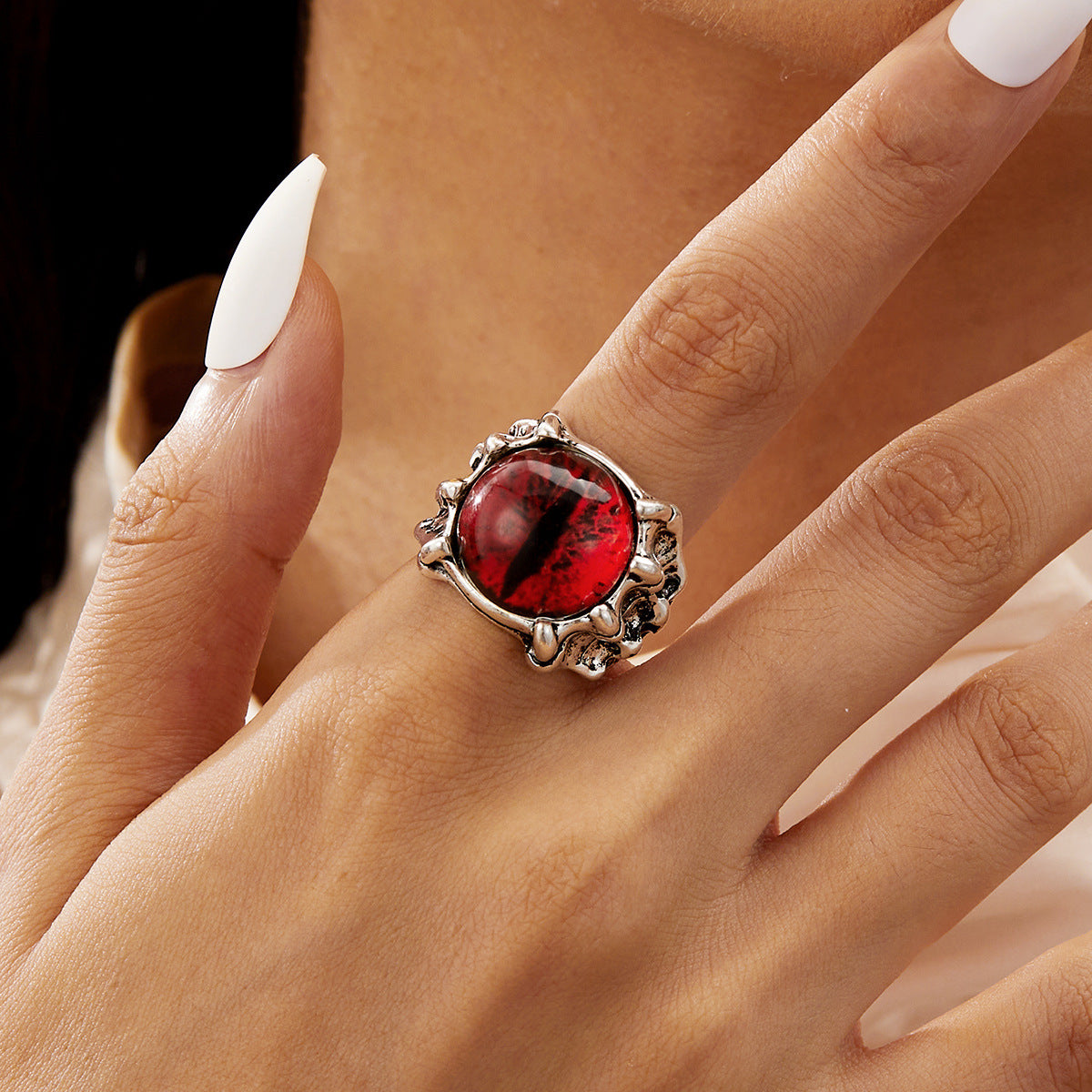 Wholesale Demon Claw Demon Eye Blue Ring