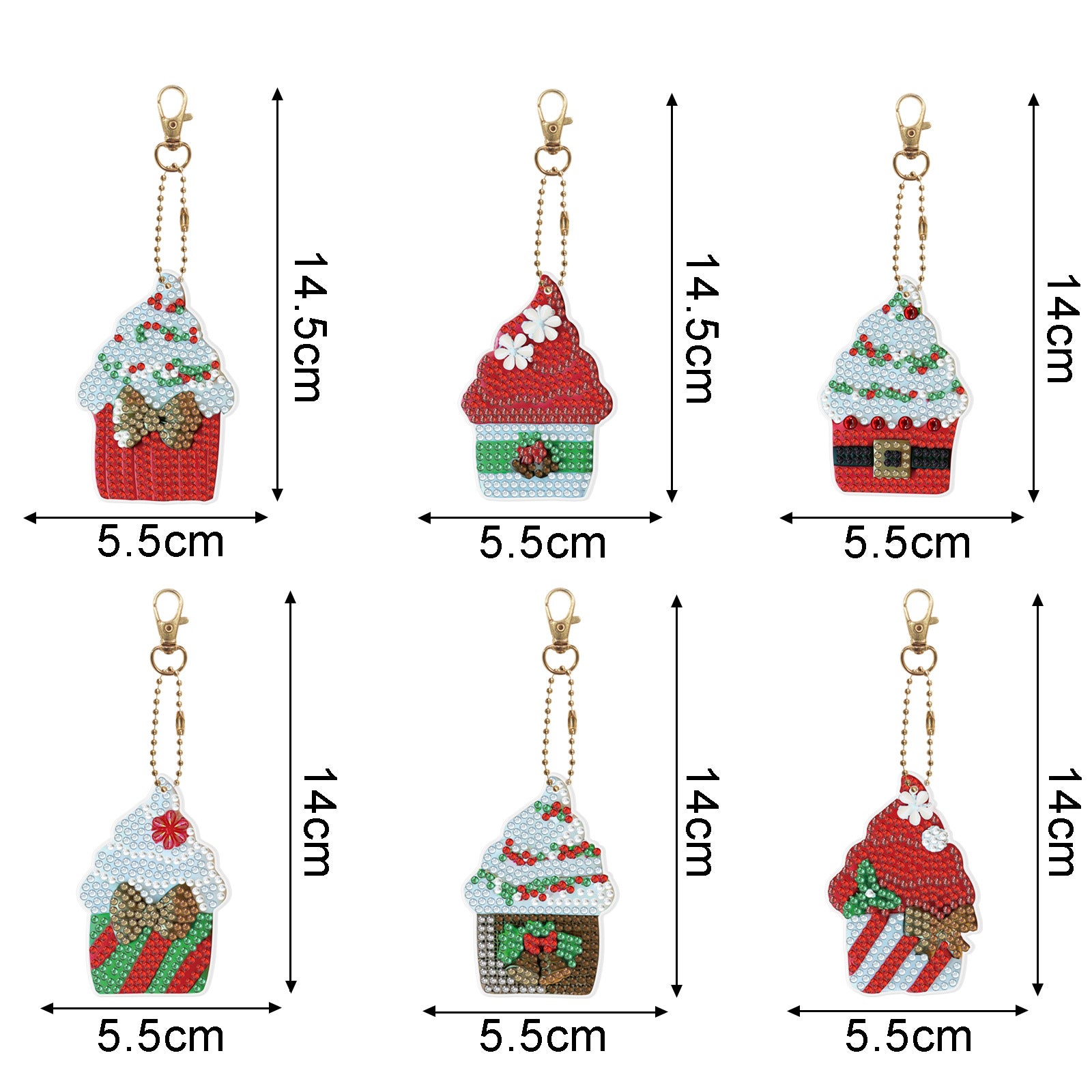 Wholesale Acrylic Cute Small Animal Dot Diamond Painting Custom Keychains ACC-KC-XingNa001