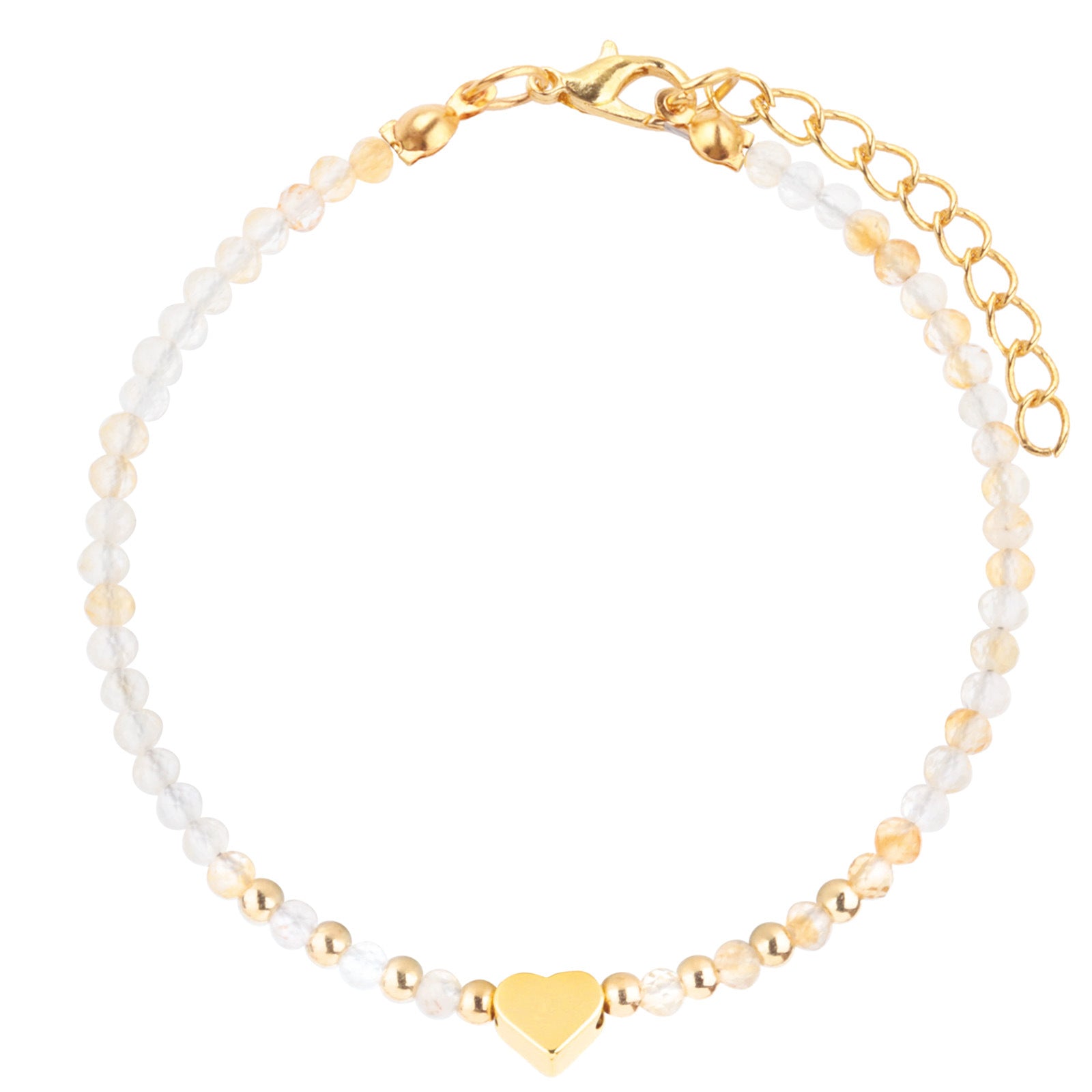 Wholesale  Love Bracelet Gold Plated Adjustable Crystal Beads Bracelet