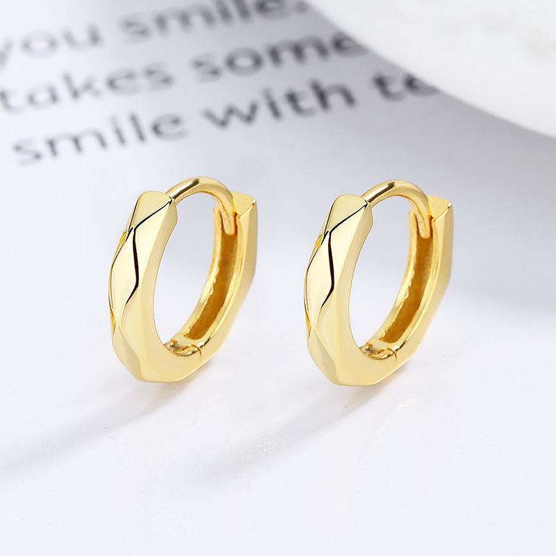 Wholesale S925 Sterling Silver Corner Earrings