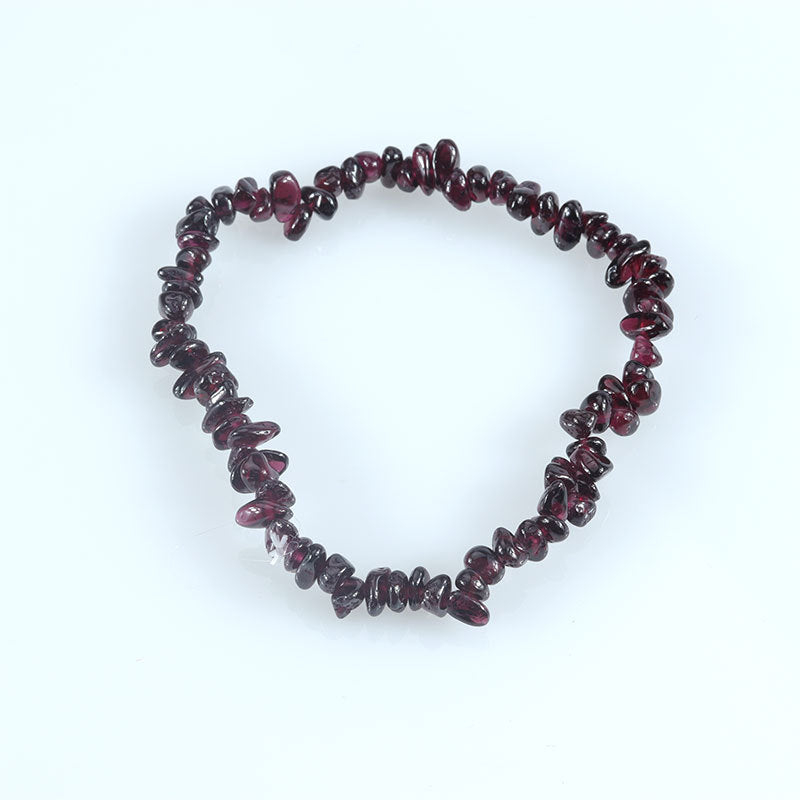 Wholesale Natural colorful gravel hand-woven elastic boho bracelet