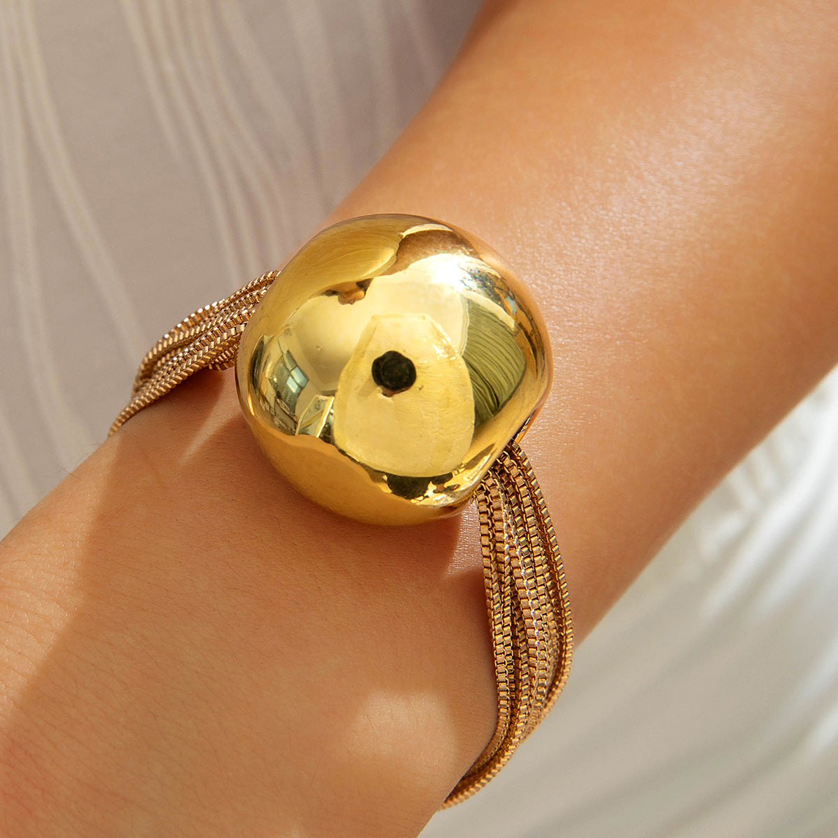 Wholesale  Multi-Layer Chain Clavicle  Round Ball  Necklaces