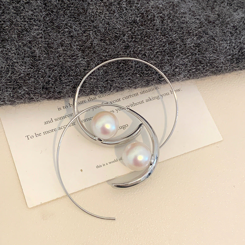 Wholesale hoop solid color glossy large earrings