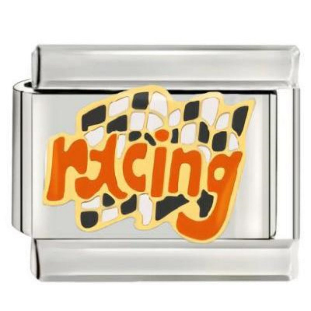 Wholesale Module Bracelet DIY Watch Strap Racing Pattern Original Design DIY Italian Charms Bracelet