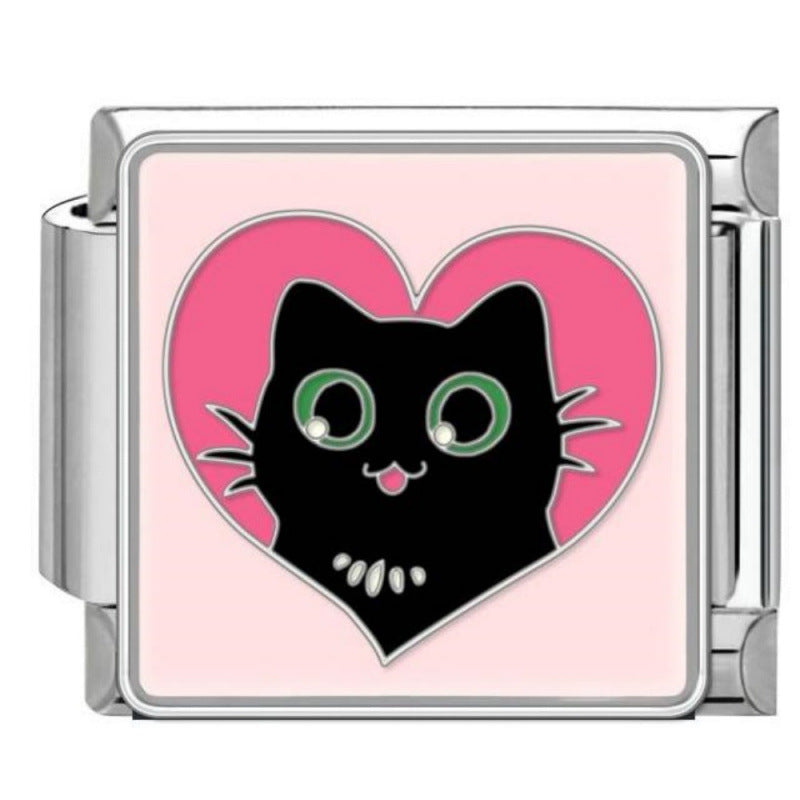 Wholesale DIY Italian Charm Bracelet With Pet Pattern Cute Modular Jewelry Accessory For Everyday Wear