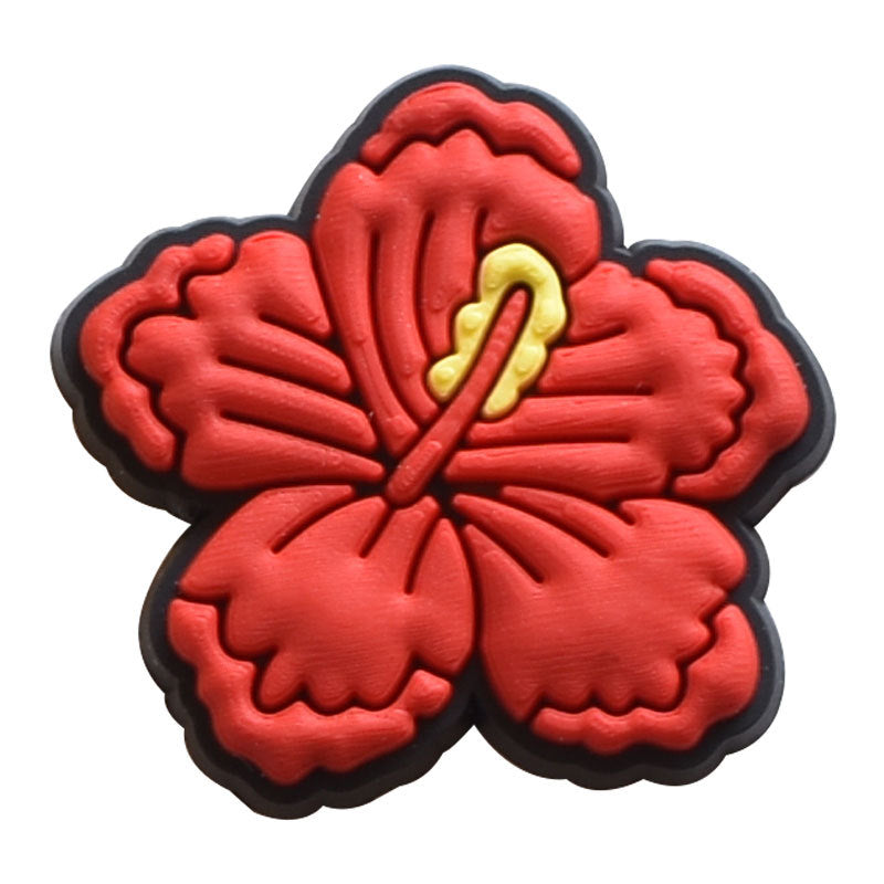 Wholesale 100pcs Random PVC Plastic Drop Soft Rubber Shoe Flower Cartoon Cave Shoe Buckle Shoes Charm