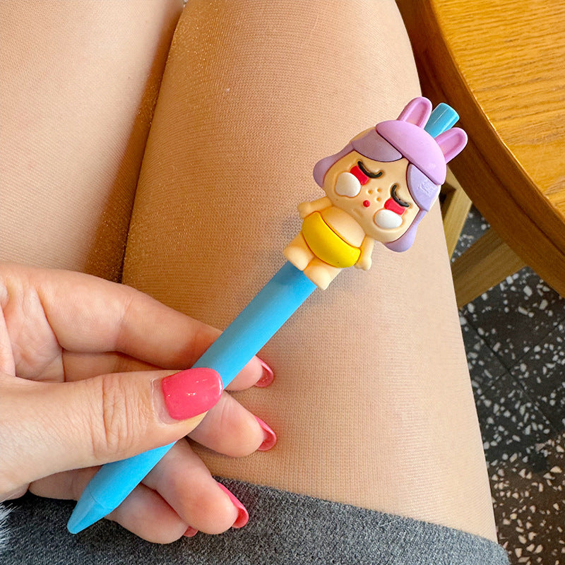 Wholesale  Cute Cartoon Gel Pen Cute Creative Push  Pen
