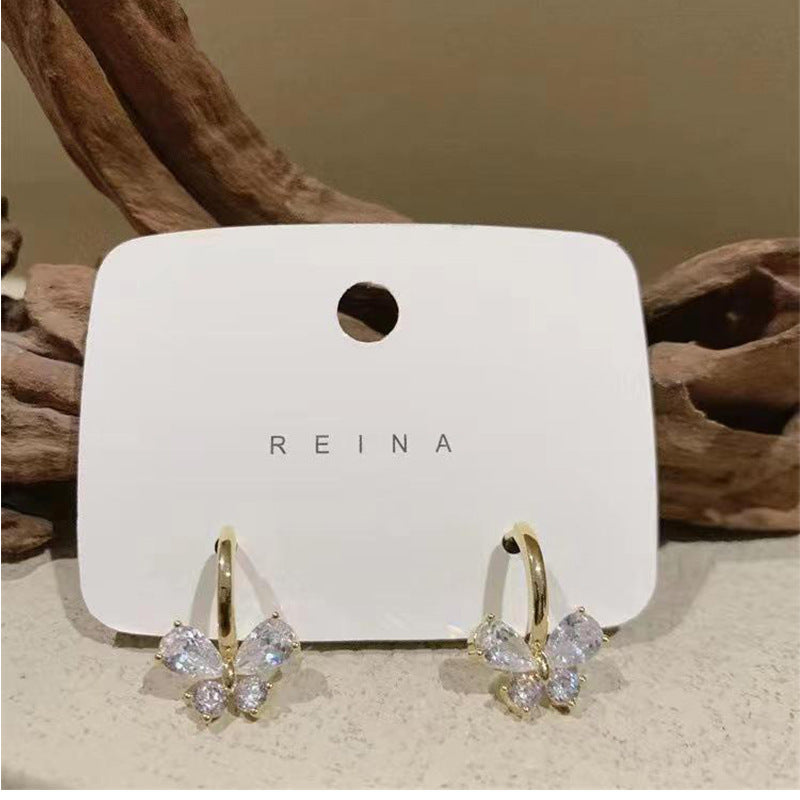 Wholesale  Crystal Bow Earrings