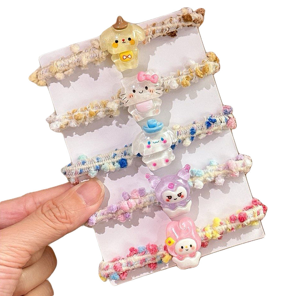 Wholesale 10pcs Cute Cartoon Candy Color Hair Bands Hair Scrunchies ACCVIP-HS-Huidi002