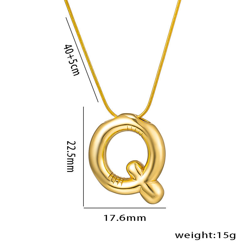 Wholesale Stainless Steel English Letter Necklace ACC-NE-KuCai014