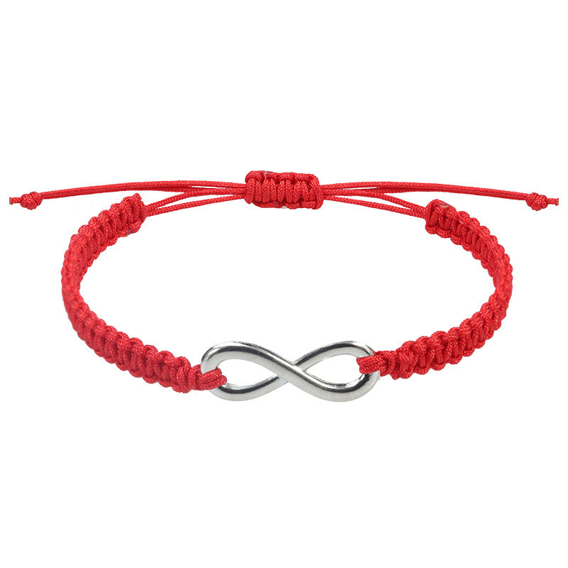 Wholesale  8-character Lucky Hand Rope Hand-woven Bracelet