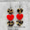 Wholesale Valentine's Day  Leopard Love Pendant Earrings