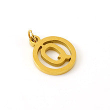 Wholesale Hollow letter Diy 26 English letter pendant