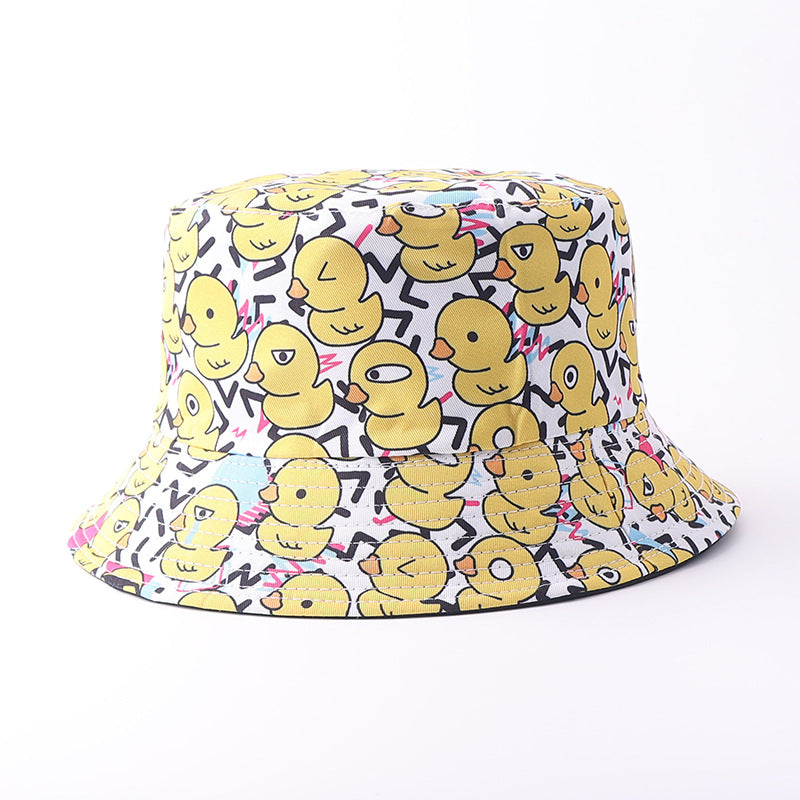 Wholesale Digital Print Yellow Duck Bucket Hat Fashion Party Accessory Gift