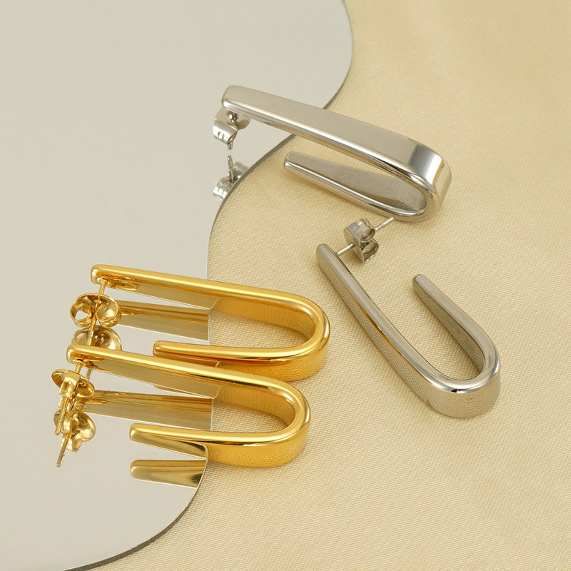 Wholesale titanium steel earrings jewelry