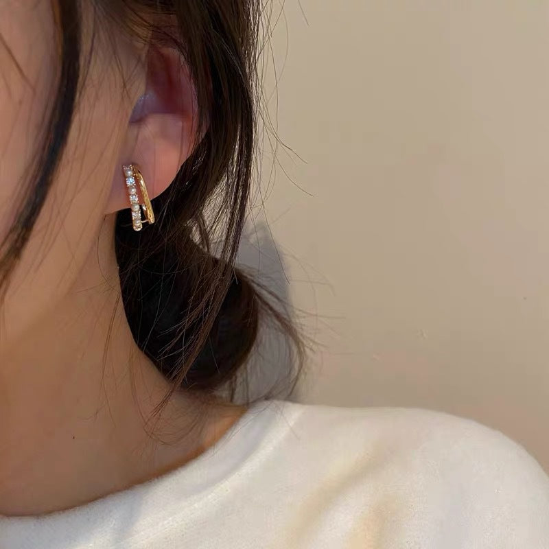 Wholesale Sterling Silver Earrings Flower Pearl Earrings ACC-ES-Hanxi014