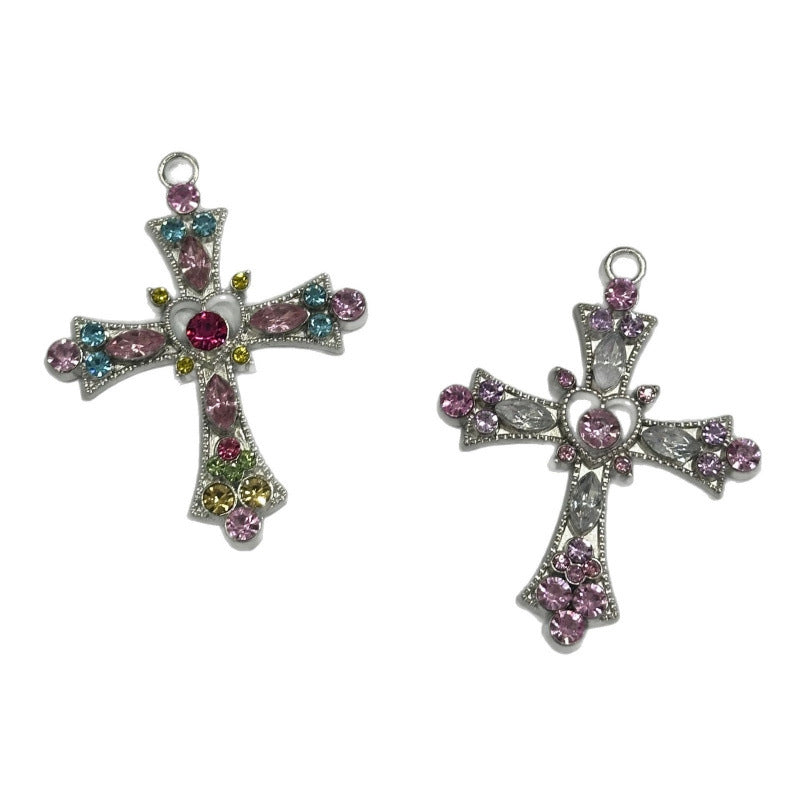 Wholesale Y2K Gothic Cross Necklace Zinc Alloy Pendant Fashion Jewelry for Women
