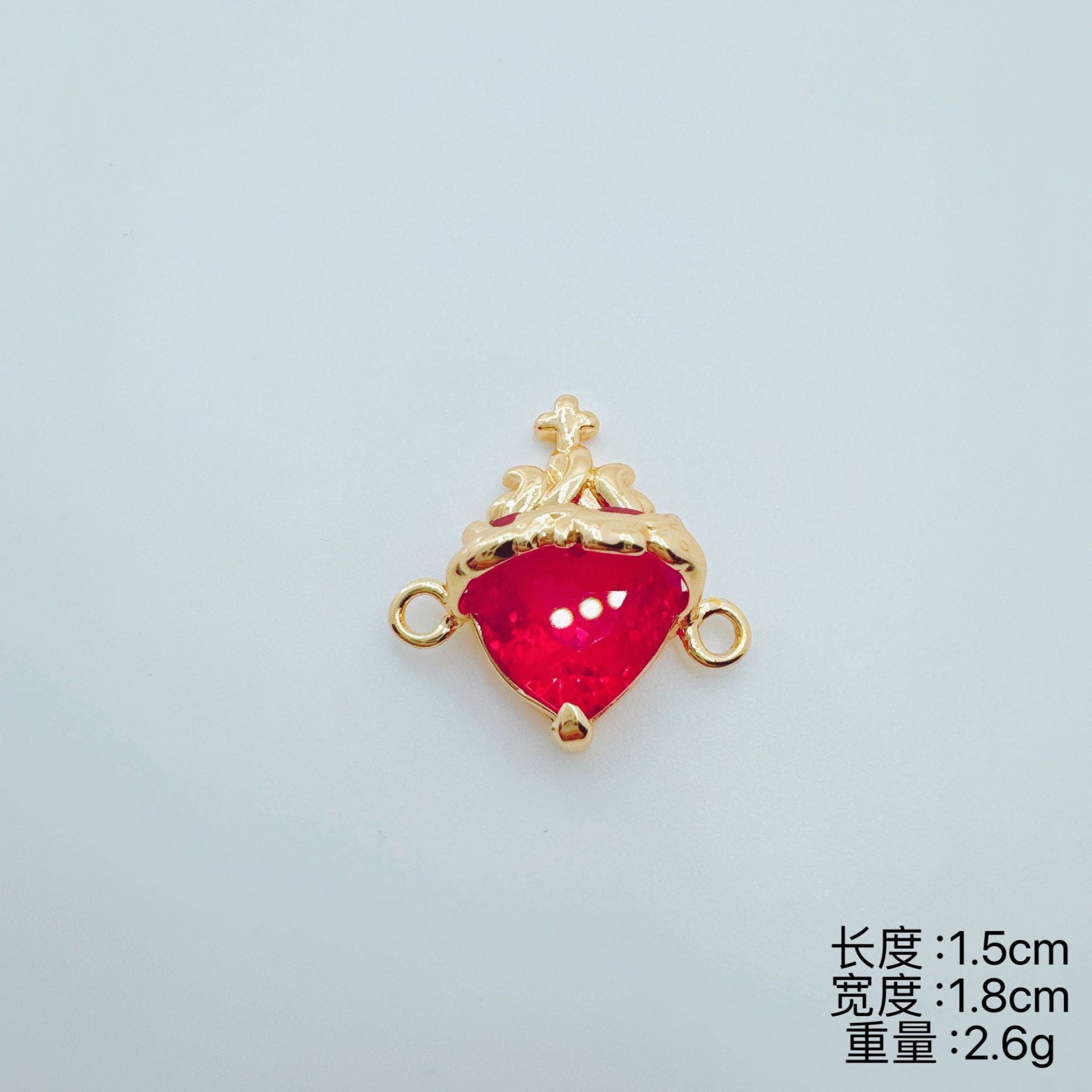Wholesale Gold Plated Copper Heart Double Pendant Jewelry Set - Boutique Resale Gift