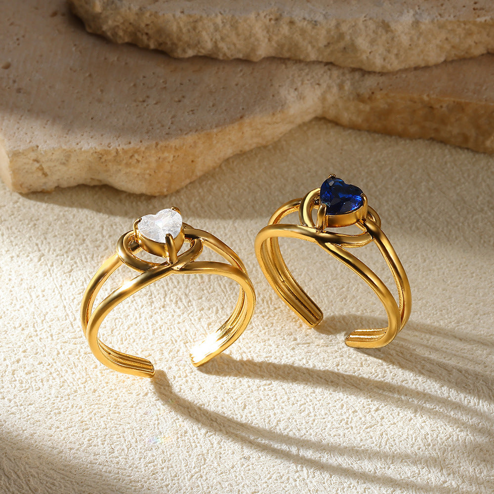 Wholesale Stainless steel vintage flower ring