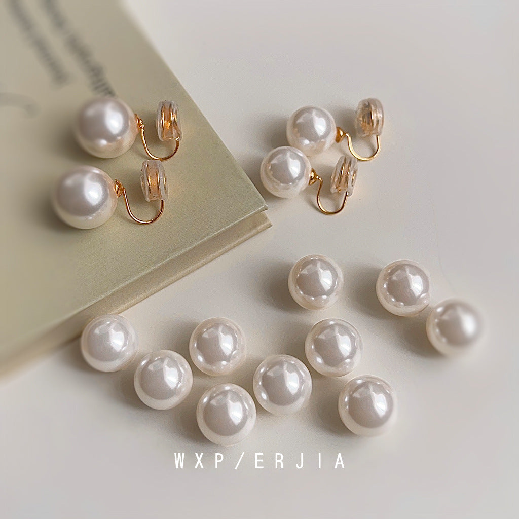 Wholesale Pearl Mosquito Incense Plate Ear Clip Plated with 18K Real Gold  Earrings