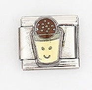 Wholesale Italian Style Modular Hamburger Charm Bracelet Stainless Steel Electroplated Unisex Gift
