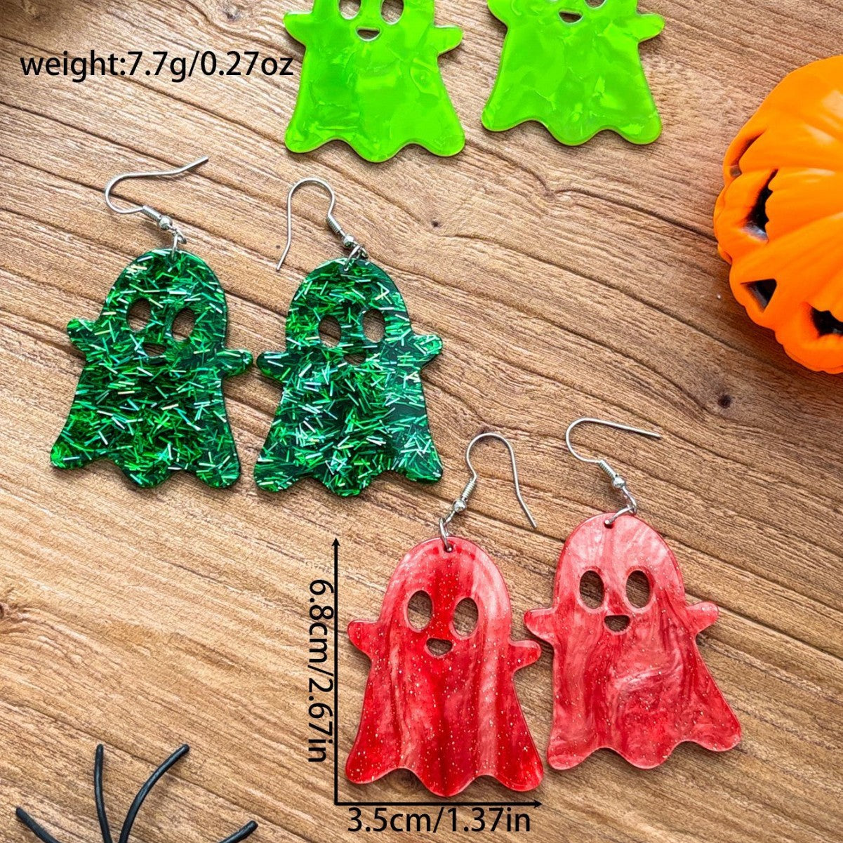 Wholesale Halloween Acrylic  Ghost Earrings