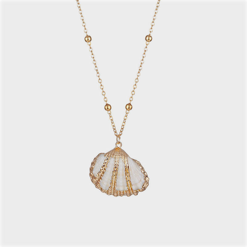 Wholesale Beach shell gold-plated conch necklace