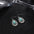 Wholesale Bohemian turquoise teardrop shaped carved earrings