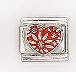 Wholesale 5pcs Italian Charm Bracelet 9mm DIY Splicing Heart Series Stainless Steel Composable Bracelet