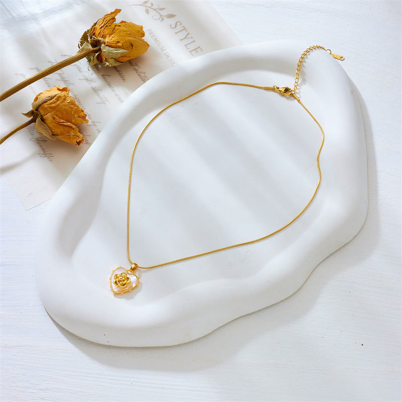 Wholesale Vintage Mother of Pearl Pendant Necklace ACC-NE-QianYue005