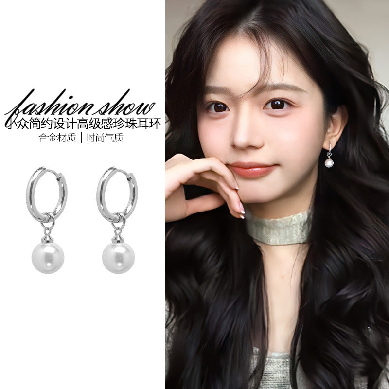 Wholesale Alloy Vintage Pearl Earrings