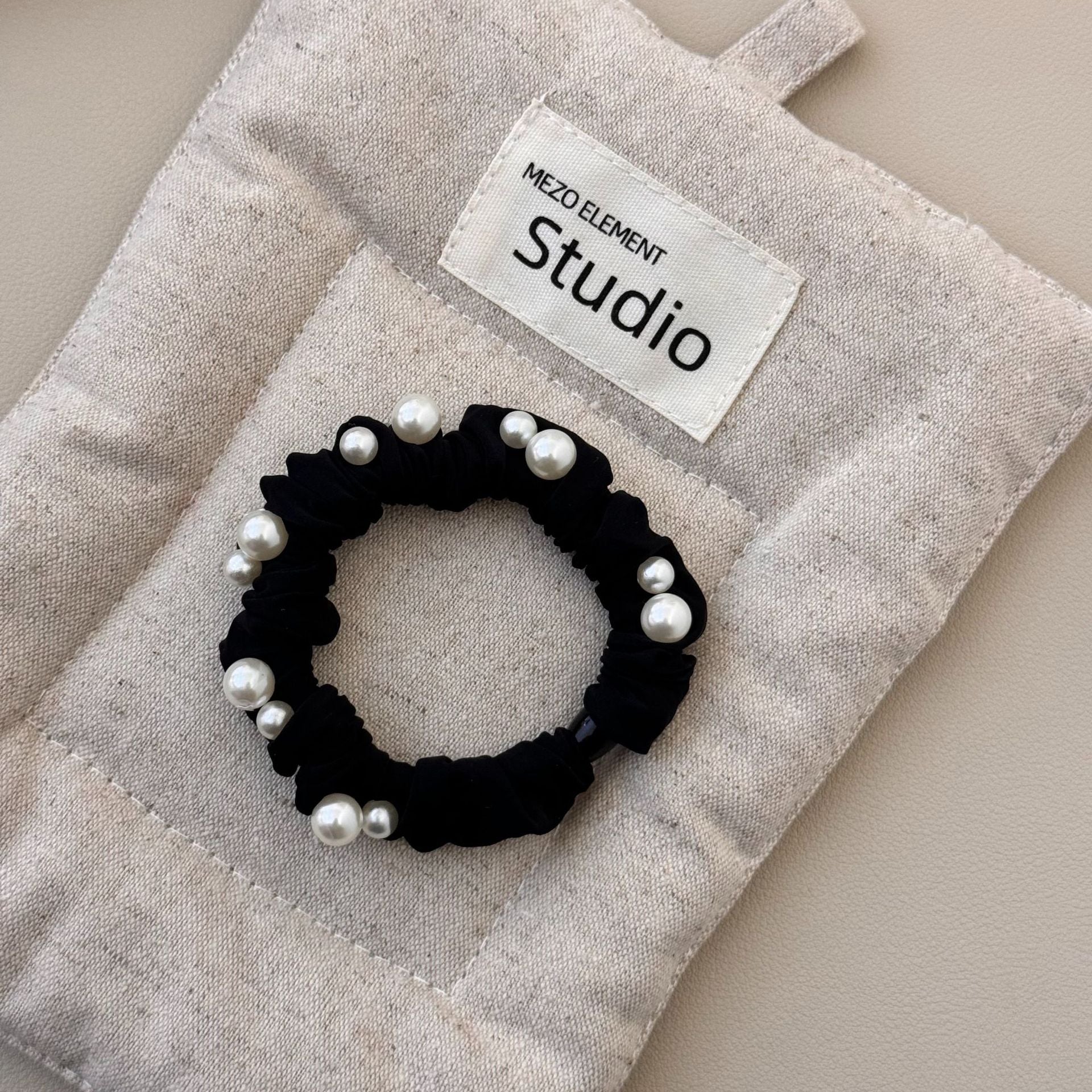 Wholesale pearl hair tie high elastic hair tie