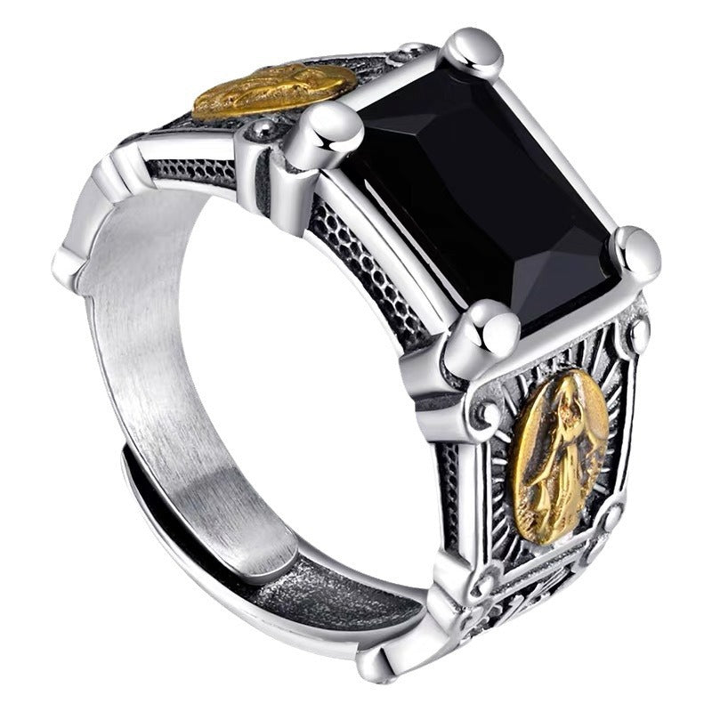 Wholesale  Retro Distressed Notre Dame Ring