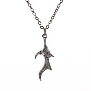 Wholesale  Gothic Punk Crow Skull Pendant Necklace