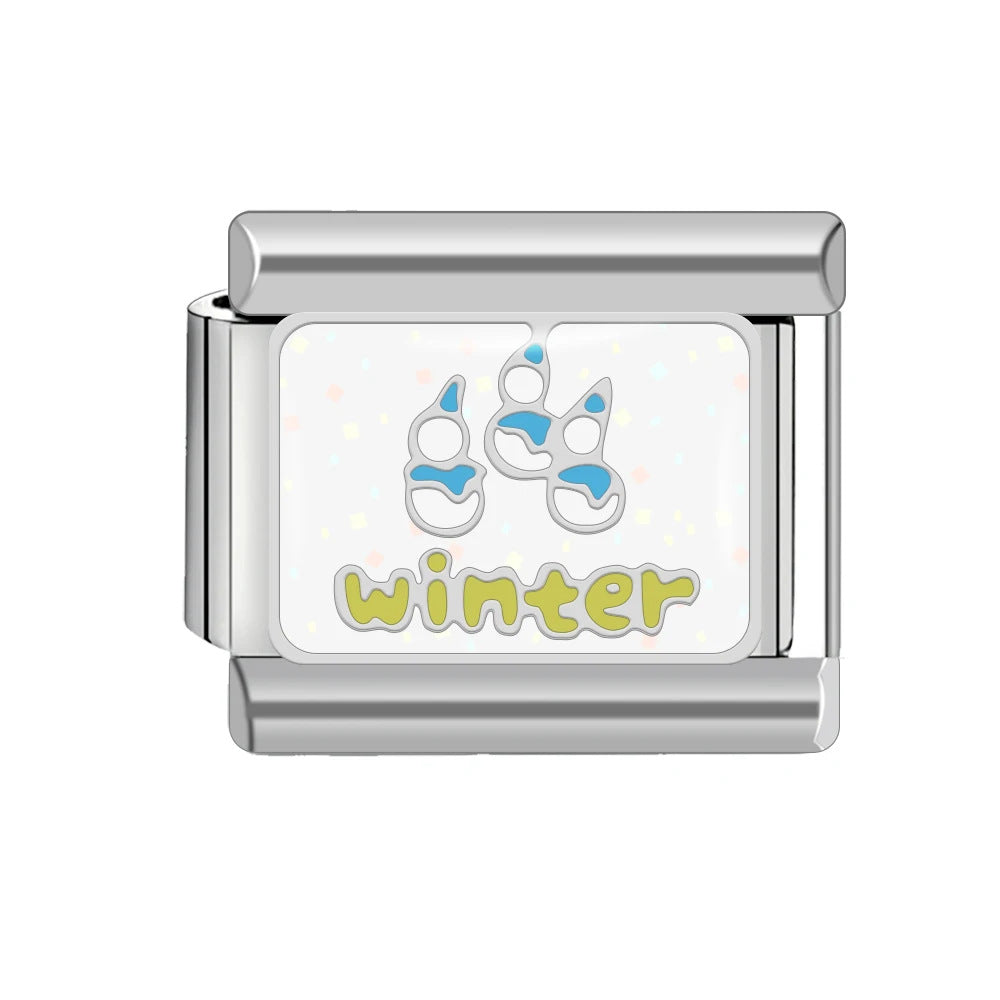 Wholesale Italian Charm Bracelet 9mm DIY Splicing Landscape Pattern Titanium Steel Composable Bracelet