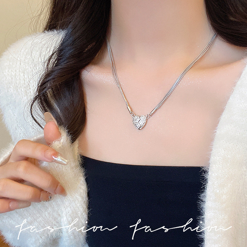 Wholesale Love Magnetic Titanium Steel Necklace
