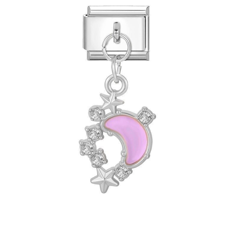Wholesale Stainless Steel DIY Pendant Butterfly Moon Star Trendy Fashion Accessory for Boutique Resale