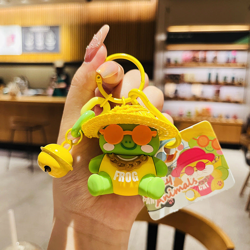 Wholesale Cartoon Panda PVC Soft Glue Cute Anime Keychains ACC-KC-HangLi009