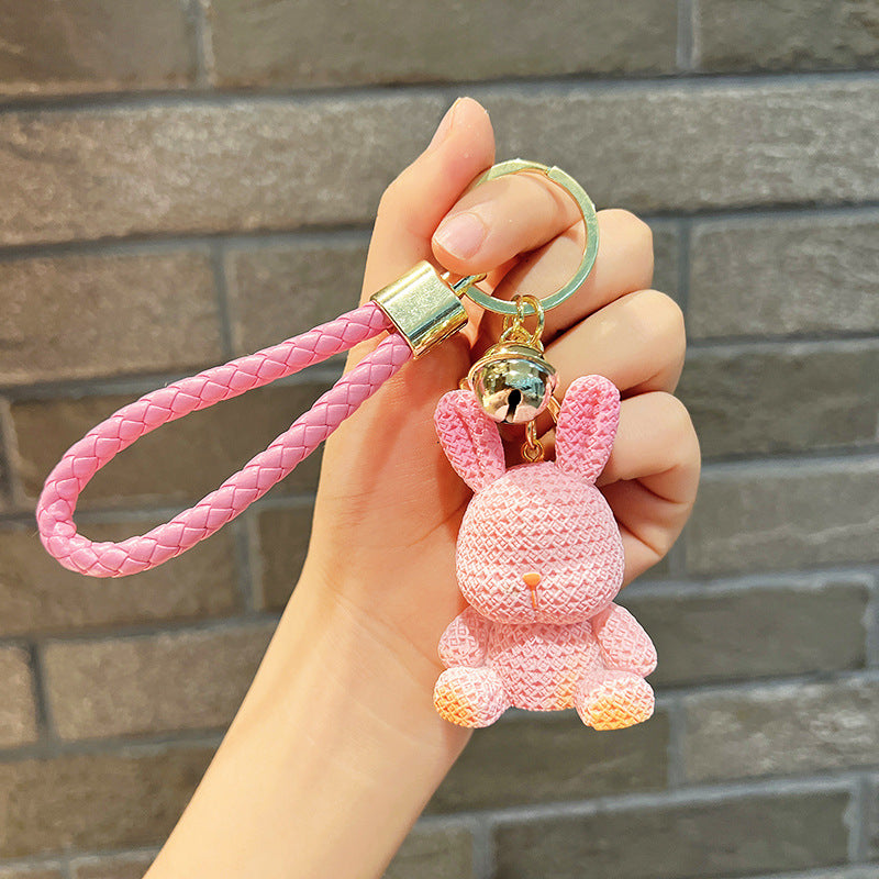 Wholesale Resin Rabbit Keychain Cute Keychain ACC-KC-JuCai001