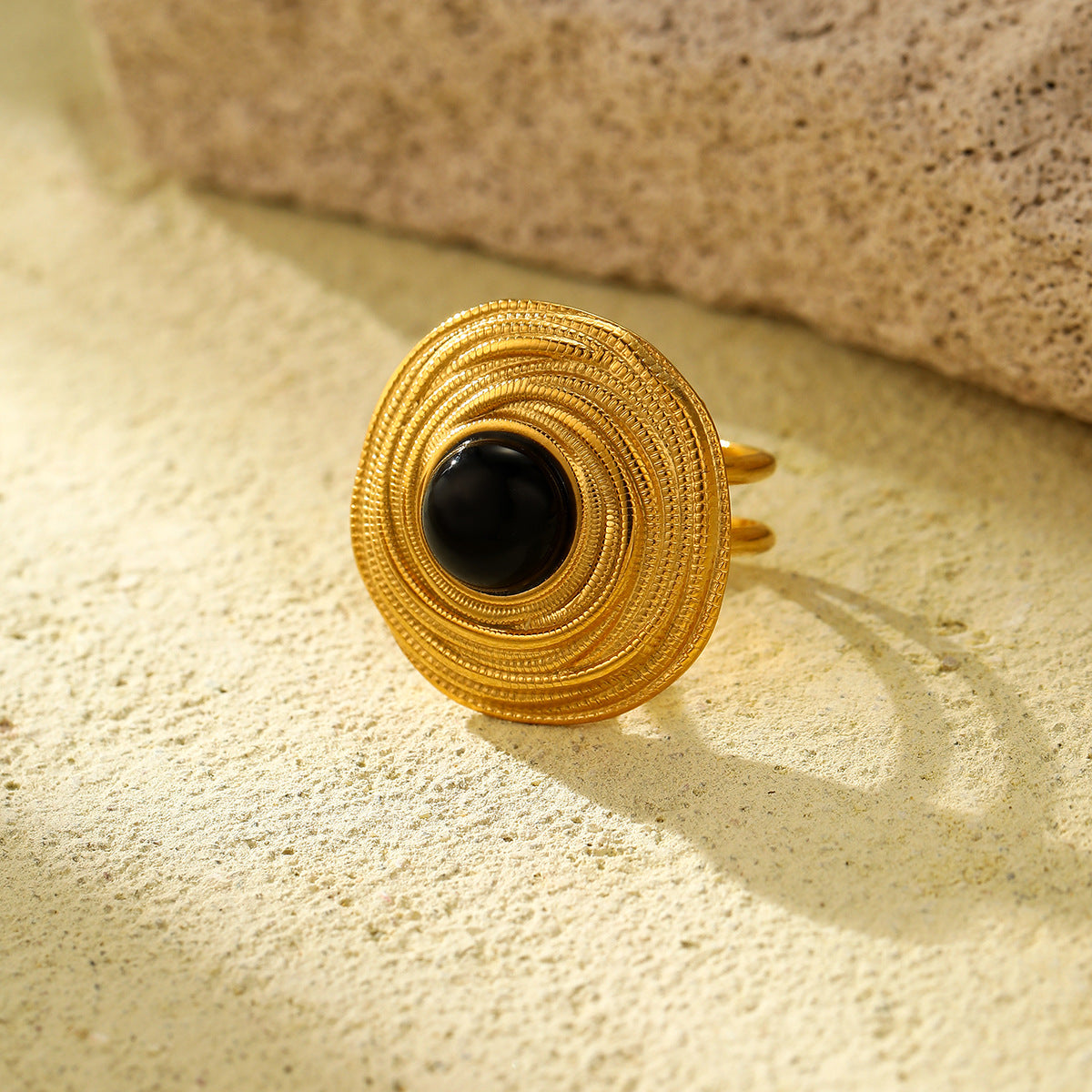 Wholesale Retro Eye of Horus Accessories Light Luxury Open  Stainless Steel Ring