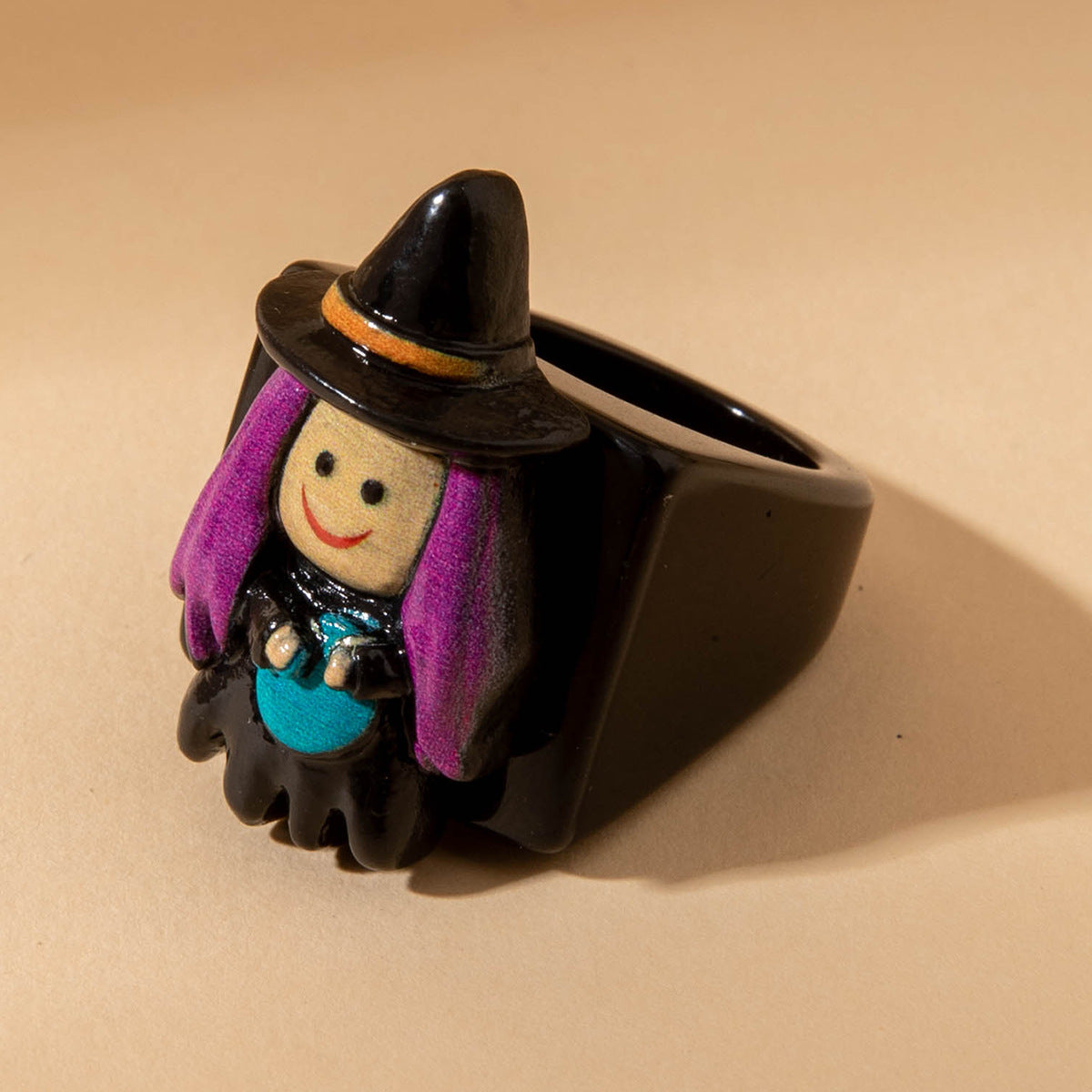Wholesale  Resin Ghost Pumpkin Ghost Ring